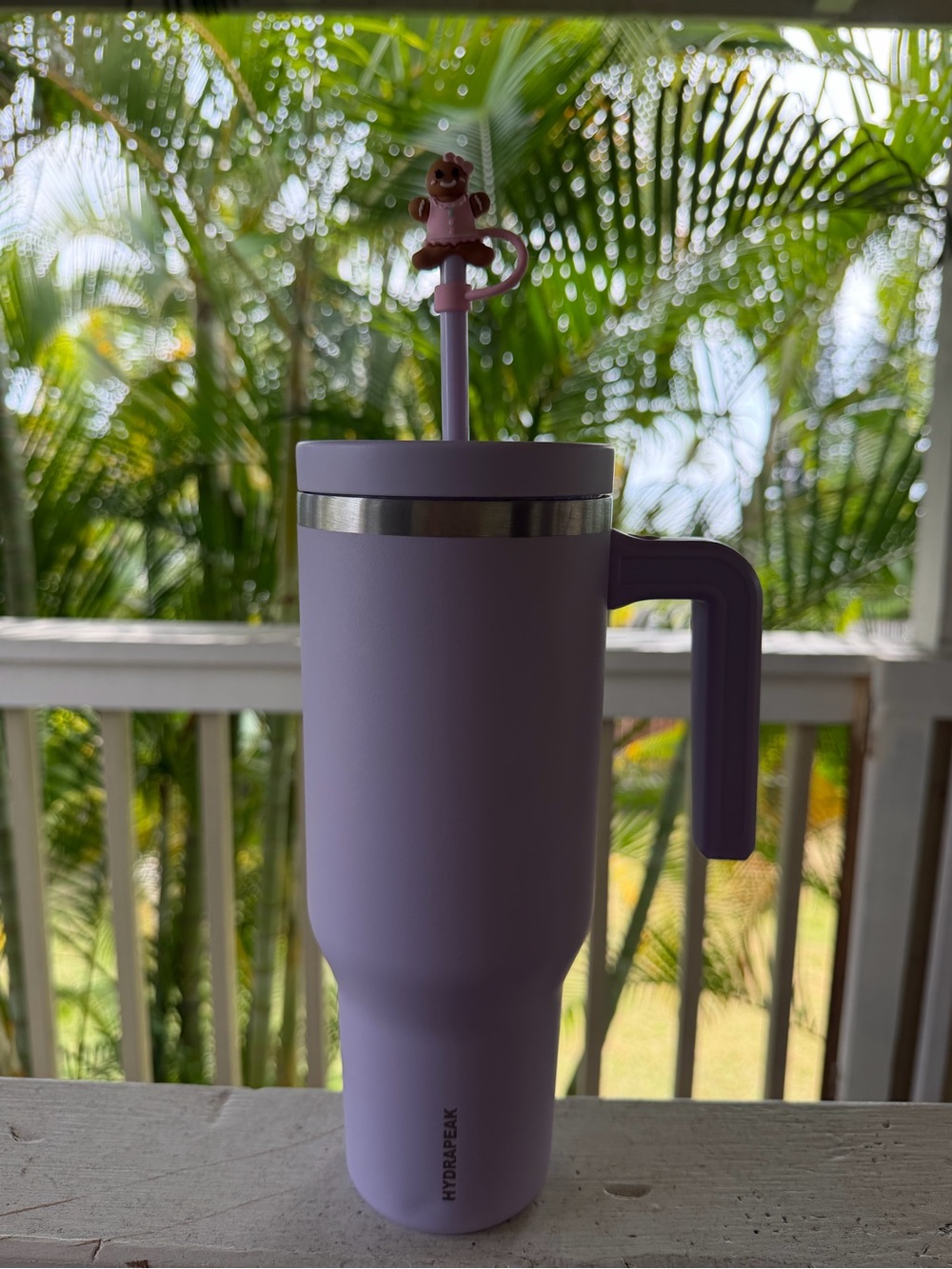 Hydrapeak Voyager Lavender Travel Tumbler with Handle & Straw Topper | 40 oz